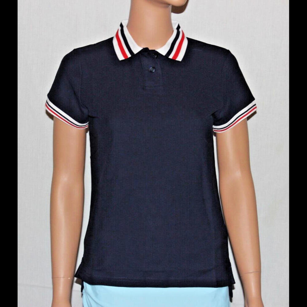 MOVETES WOMENS PHOENIX POLO SHIRT – NAVY BLUE - SHORT SLEEVE – SIZE XS S M
